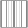  Kutya Kapu 6 pcs Fekete 80 x 80 cm Horganyzott acél