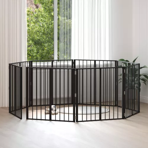  Kutya Kapu 8 pcs Fekete 80 x 80 cm Horganyzott acél