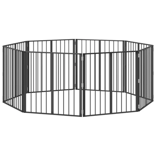  Kutya Kapu 8 pcs Fekete 80 x 80 cm Horganyzott acél