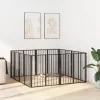  Kutya Kapu 8 pcs Fekete 80 x 80 cm Horganyzott acél