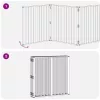  Kutya Kapu 8 pcs Fekete 80 x 80 cm Horganyzott acél