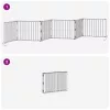  Kutya Kapu 6 pcs Fekete 80 x 60 cm Horganyzott acél