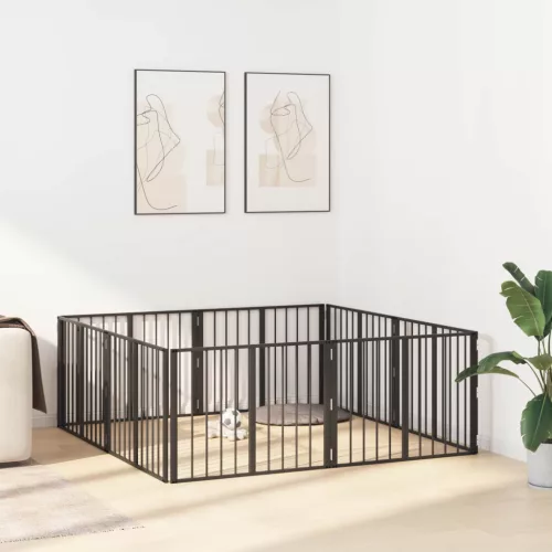  Kutya Kapu 8 pcs Fekete 80 x 60 cm Horganyzott acél
