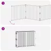  Kutya Kapu 8 pcs Fekete 80 x 60 cm Horganyzott acél