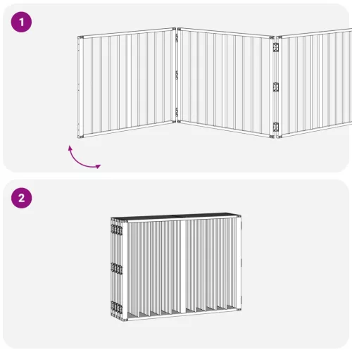  Kutya Kapu 10 pcs Fekete 80 x 60 cm Horganyzott acél