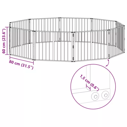  Kutya Kapu 10 pcs Fekete 80 x 60 cm Horganyzott acél
