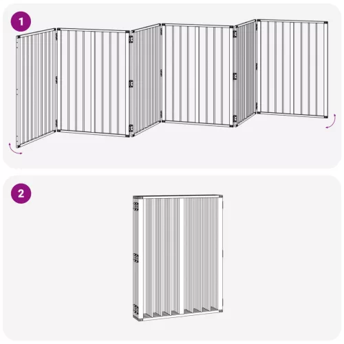  Kutya Kapu 6 pcs Fekete 60 x 80 cm Horganyzott acél