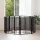  Kutya Kapu 8 pcs Fekete 60 x 80 cm Horganyzott acél
