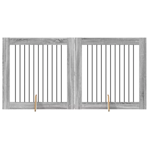  Kutyajátszó 2 pcs Szürke Sonoma 100 x 100 cm Horganyzott acél