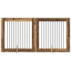  Kutyakerítés állványokkal 2 pcs Antik Fa 100 x 100 cm