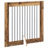  Kutyakerítés állványokkal 2 pcs Antik Fa 100 x 100 cm