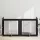 Kutyakerítés állványokkal 4 pcs Fekete Tölgy 100 x 100 cm