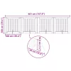  Kutyakerítés állványokkal 4 pcs Fekete Tölgy 100 x 100 cm