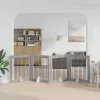 Kutyakerítés állványokkal 4 pcs Szürke Sonoma 100 x 100 cm