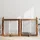  Kutyakerítés állványokkal 4 pcs Antik Fa 100 x 100 cm