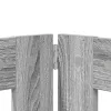  Kutyakerítés állványokkal 4 pcs Szürke Sonoma 80 x 100 cm