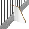  Kutyakerítés állványokkal 2 pcs Szürke Sonoma 100 x 80 cm