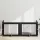  Kutyakerítés állványokkal 4 pcs Fekete Tölgy 100 x 80 cm