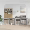  Kutyakerítés állványokkal 4 pcs Szürke Sonoma 100 x 80 cm