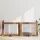  Kutyakerítés állványokkal 4 pcs Antik Fa 100 x 80 cm Szerelt Fa