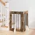 Kutyakerítés állványokkal 2 pcs Füstös Tölgy 60 x 80 cm