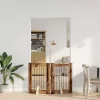  Kutyakerítés állványokkal 2 pcs Antik Fa 60 x 80 cm Szerelt Fa