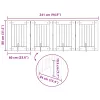  Kutyakerítés állványokkal 4 pcs Fekete Tölgy 60 x 80 cm