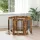  Kutyakerítés állványokkal 6 pcs Füstös Tölgy 60 x 80 cm