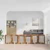  Kutyakerítés állványokkal 6 pcs Füstös Tölgy 60 x 80 cm