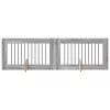 Kutyakerítés állványokkal 2 pcs Szürke Sonoma 100 x 60 cm