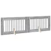  Kutyakerítés állványokkal 2 pcs Szürke Sonoma 100 x 60 cm