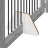  Kutyakerítés állványokkal 2 pcs Szürke Sonoma 100 x 60 cm