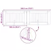  Kutyakerítés állványokkal 2 pcs Antik Fa 100 x 60 cm Szerelt Fa