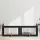  Kutyakerítés állványokkal 4 pcs Fekete Tölgy 100 x 60 cm