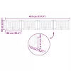  Kutyakerítés állványokkal 4 pcs Antik Fa 100 x 60 cm Szerelt Fa