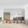  Kutyakerítés állványokkal 6 pcs Füstös Tölgy 100 x 60 cm