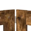  Kutyakerítés állványokkal 6 pcs Füstös Tölgy 100 x 60 cm