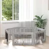  Kutyakerítés állványokkal 6 pcs Szürke Sonoma 100 x 60 cm
