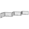  Kutyakerítés állványokkal 6 pcs Szürke Sonoma 100 x 60 cm