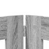  Kutyakerítés állványokkal 6 pcs Szürke Sonoma 100 x 60 cm