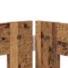  Kutyakerítés állványokkal 6 pcs Antik Fa 100 x 60 cm Szerelt Fa