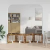  Kutyakerítés állványokkal 4 pcs Füstös Tölgy 80 x 60 cm