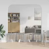  Kutyakerítés állványokkal 4 pcs Szürke Sonoma 80 x 60 cm