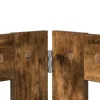  Kutyakerítés állványokkal 6 pcs Füstös Tölgy 80 x 60 cm