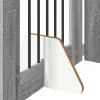 Kutyakerítés állványokkal 2 pcs Szürke Sonoma 60 x 60 cm