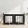  Kutyakerítés állványokkal 4 pcs Fekete Tölgy 60 x 60 cm