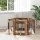  Kutyakerítés állványokkal 6 pcs Antik Fa 60 x 60 cm Szerelt Fa