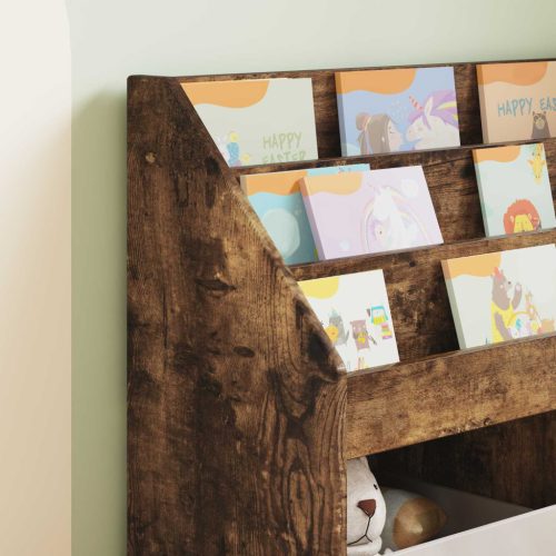  Gyerek Könyvespolc Füstölt tölgy 72,5 x 29,5 x 69 cm Faanyag