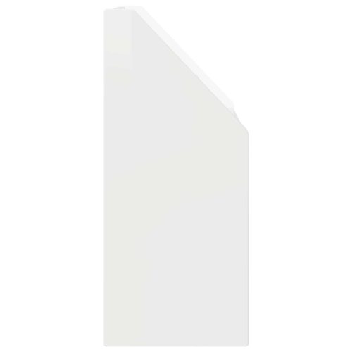  Gyerek Könyvespolc Magas Fényű Fehér 60 x 29,5 x 69 cm Faanyag