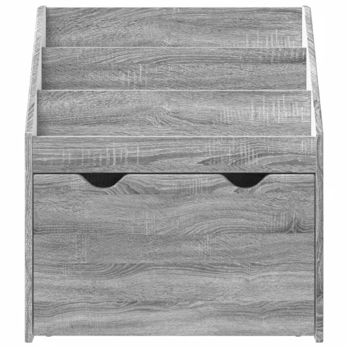  Gyerek Könyvespolc Szürke Sonoma 60 x 29,5 x 69 cm Faanyag